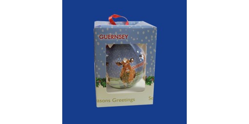 Festive GSY Cow Bauble